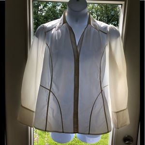 Elegant Cream Women's Top